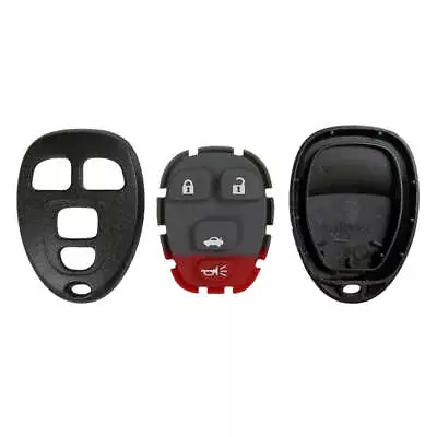 Remote Control Fob Case Rubber Pad Shell 4B Compatible With GM KOBGT04A • $8.24