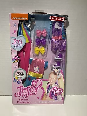 $32.89 • Buy JoJo Siwa  Dreamy Fashion Set 3 Piece Outfit, Shoes And Bows Just Play 2019 NIB