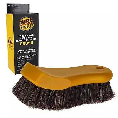 Long Bristle Horse Hair Leather Cleaning Brush Scrub Car Upholstery Seats Shoes • £9.49