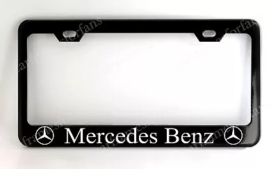 Black  Mercedes Benz  License Plate Frame Custom Made Of Powder Coated Metal • $29.99