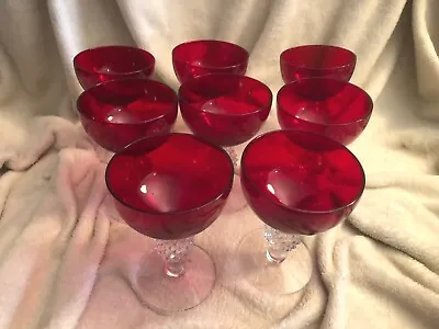 8 Morgantown # 7643 Golfball Champagnes In  Spanish Red  Color All Are Perfect • $78