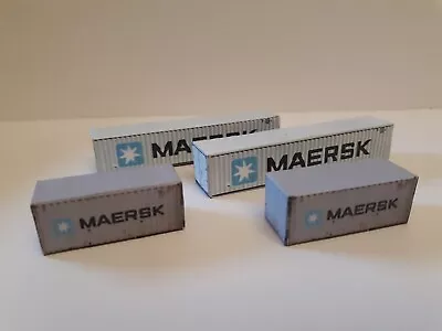 N Scale 4 Pack Shipping Containers    MAERSK  2 - 40' And 2 - 20' • $14.95