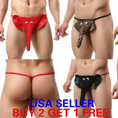 $5.99 • Buy Mens Elephant Thongs Bikini Underwear G-string Briefs Pouch Panties Swimwear