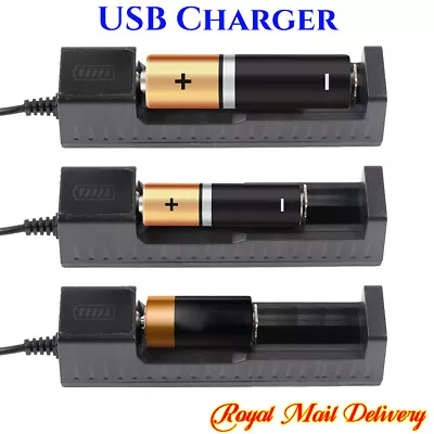 DC 5V USB Charger For Li-Ion Battery 3.7V-4.2V Rechargeable Top Flat Batteries T • £3.37