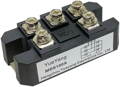 YueYang MDS100A 3-Phase Rectifier Bridge Module 100amp High-Power Module  • $12.99