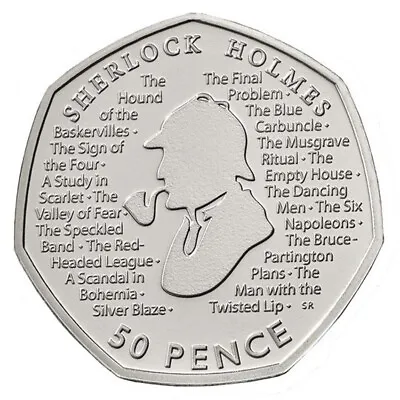 £3.45 • Buy New Sherlock Holmes 2019 50p Fifty Pence Coin Rare Collectable Uncirculated 