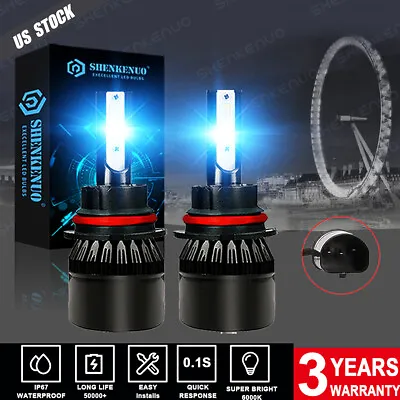 Ice Blue 8000K 9007 LED Headlights LED Lights Bulbs Kit Hi/Lo Beam Super Bright • $24.87