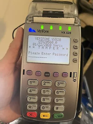 Verifone VX520 Credit Card POS Terminal DIAL/ETH/CTLS Read Description  • $30