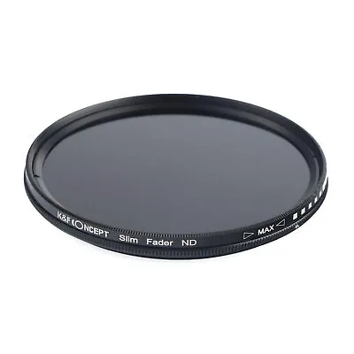 K And F Concept Variable Fader ND2 ND400 HD Filter Lens W Cleaning Cloth • $21.99