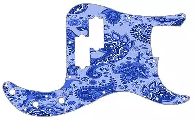 P Bass Precision Pickguard Custom Fender 13 Hole Guitar Pick Guard Blue Paisley • $66.33