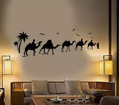 Vinyl Wall Decal Desert Oasis Camels Bedouins Nomads Stickers (1956ig) • £21.19