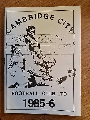 85/86 Cambridge City Vs Ashford Town Programme • £1.50