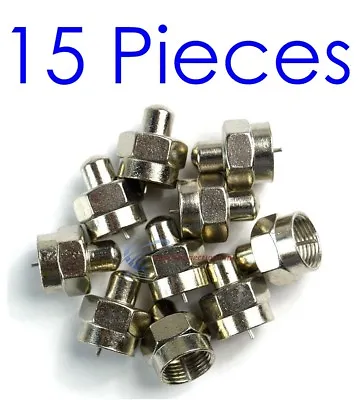 15 Pieces F Type 75 Ohm Terminator Coaxial Satellite TV RF Port End Caps Install • $9.95