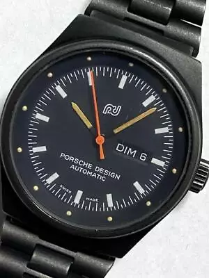Rare Porsche Design Watch Automatic Volume Black Case Wristwatch Vintage 7050S • $636.50