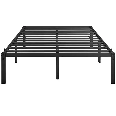 36.5 Cm Metal Platform Bed Frame/Non-slip Mattress Foundation Single/Double/King • £46.89