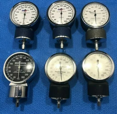 Lot Of 6 Aneroid Sphygmomanometer Gauges - Tycos Cardinal MXPro McKesson P1/qz • $59.96