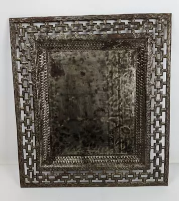 Vintage Haitian Metal Art Sculpture Signed Ronald Jeudy Haiti Geometric • $44.99