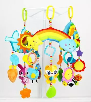 Newborn Baby Crib Cot Pram Hanging Rattle Soft Spiral Bed Stroller Car Seat Toy • £13.06