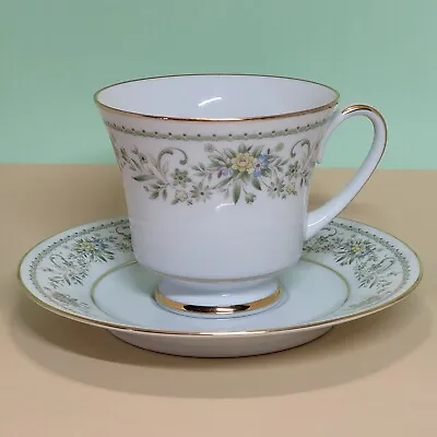 Vintage Noritake Contemporary Fine China~ 'GREEN HILL'  #2897~ Cup & Saucer • $9.95