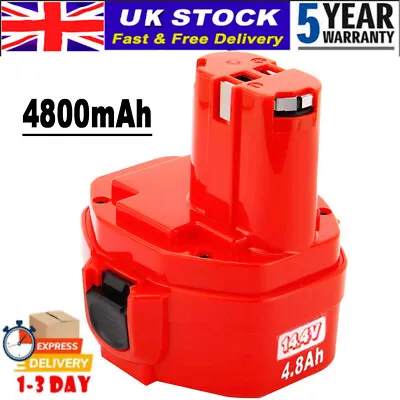 14.4V Battery For Makita 4.8Ah Ni-MH Heavy Duty PA14 1420 1422 1433 6237D 6932D • £15.49