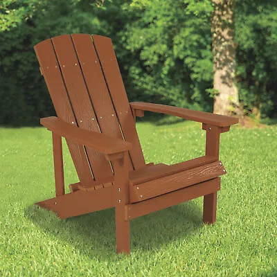 $239.99 • Buy Flash Furniture All-Weather Adirondack Chair - Teak Finish