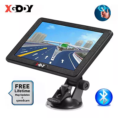 XGODY 7 Inch GPS Navigation For Truck Car 2022 America Map Update POIs Bluetooth • $62.99