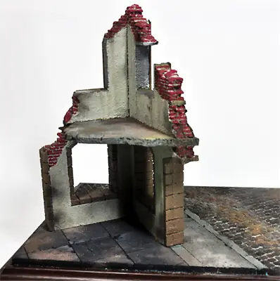1/35 Scale DIY Scenery Layout Warfare Buildings Ruins House Dioramas Kits • $13.15