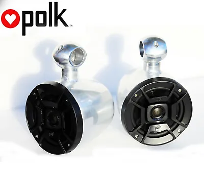 Dolphin T Tops 5.25  Anodized Speaker Pods W Polk DB522  Marine Speaker Defect • $239