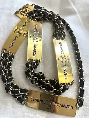 Stunning Vintage Chanel  Cambon Rue Paris Belt • $683.85