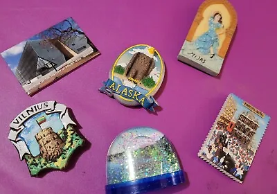 🔥 Lot Of International Travel Destinations Souvenir Fridge Magnets (6) 🔥 • $5.50