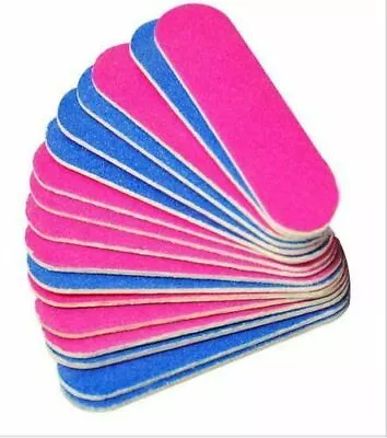 Mini Nail File Double Sided 100/240 Grit Pedicure Manicure Travel Handbag UK • £2.75