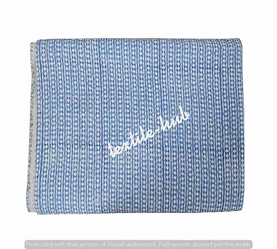 £35.99 • Buy Hand Block Kantha Bedspread Indian Handmade Quilt Throw Cotton Blanket Gudari