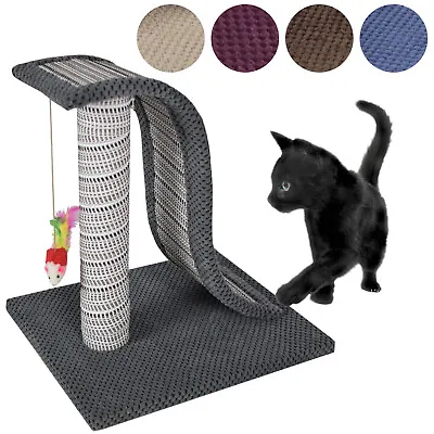 £29.75 • Buy Cat Kitten Scratching Post Tree Handmade Scratcher No Sisal Rope Activity Toys