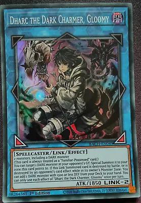 Dharc The Dark Charmer Gloomy BACH-EN049 Super Rare 1st Edition Yu-Gi-Oh! • £1.79