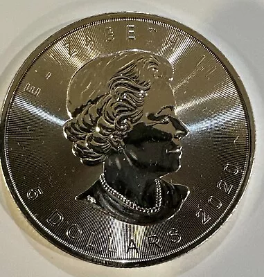 2020 Canada 1 Oz Silver Maple Leaf BU Coin 22 • $5.50