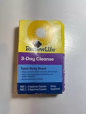 Renew Life 3-Day Cleanse Total Body Reset 12 Capsules Exp 9/24 NEW OTHER • $4.95