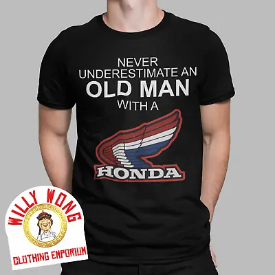 Funny Honda T-shirt Retro Motorcycle Biker Dad Gift Top Fathers Car Tee  • £10.23