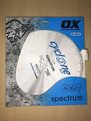 £69.99 • Buy OX Diamond Spectrum ZCF Cyclone Floorsaw Concrete Blade 350mm Ultimate Series