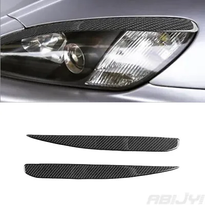 2Pcs For 2000-09 Honda S2000 Carbon Fiber Headlight Eyebrows Eyelids Cover Trim • $22.41