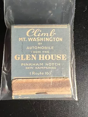 20 Strike Matchbook - Climb Mt. Washington - Glen House - Unstruck! • $14.99