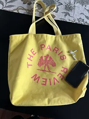 The Paris Review Yellow Beach Tote GUC • $17