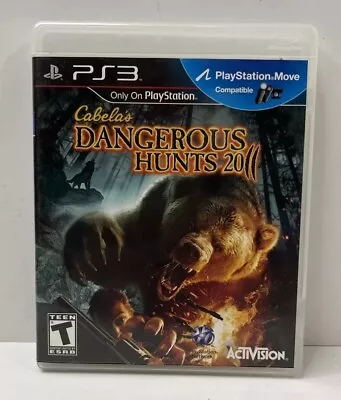 Cabela's Dangerous Hunts 2011 (Sony PlayStation 3 PS3 2010) - No Manual  • $8.77