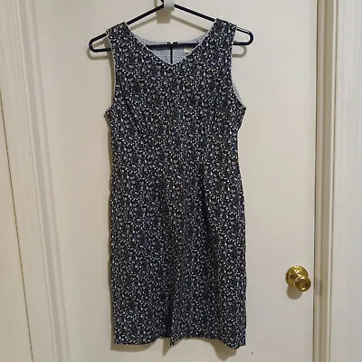 $16.99 • Buy Amanda Smith Women's Maxi Jumper Dress Size 6 Blue Flowers