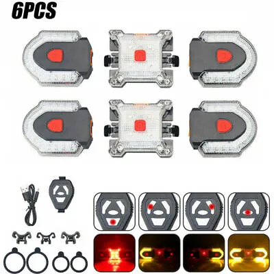 $49.99 • Buy Bike Turn Signals Light Bicycle Front&Rear Indicator W/Smart Wireless Remote Kit
