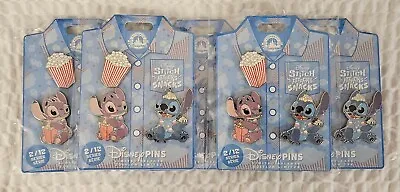 2024 Disney Parks Stitch Attacks Snacks Popcorn Pin Set Series 2/12 NEW SEALED • $37.95