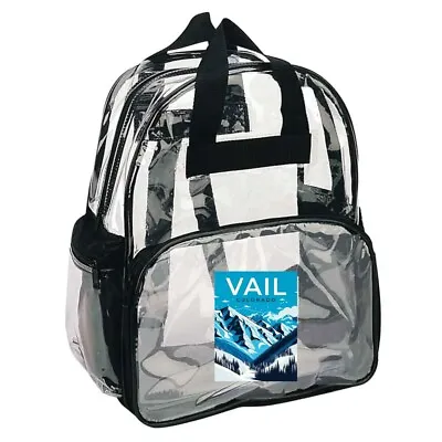 $20.08 • Buy Vail Colorado Souvenir Clear View Backpack