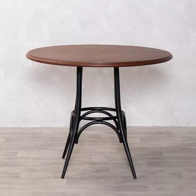 Round Solid Oak Top Restaurant Cafe Table • £135