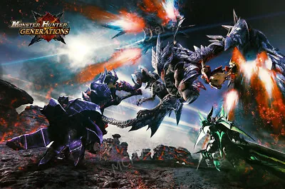 Monster Hunter Generation PS4 PS3 Vita Premium POSTER MADE IN USA - NVG267 • $18.48