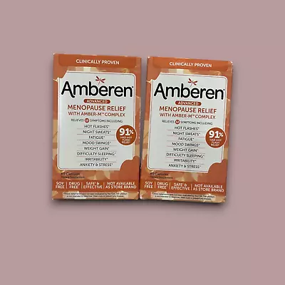 Amberen Multi-Symptom Menopause Relief 2 Pack 120 Cap Exp Date 05.2026 • $49.70