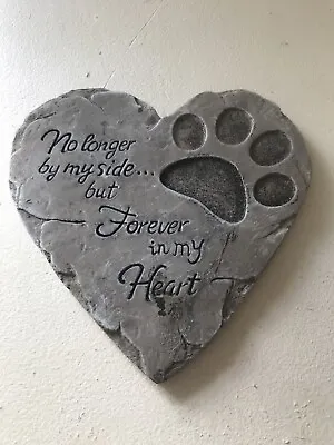 Latex Mould Mold Heart Pet Memorial Plaque With Quote  • £9.97